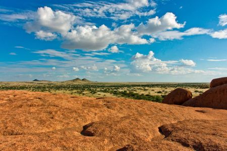 Blick über die Weiten von Namibia