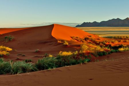 Sonnenaufgang über der Namib-Naukluft
